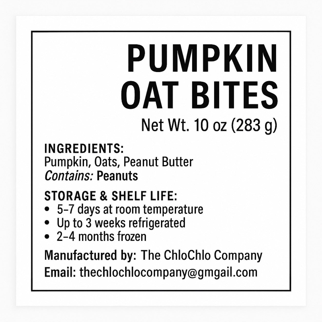 Pumkin Oat Bites
